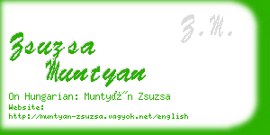 zsuzsa muntyan business card